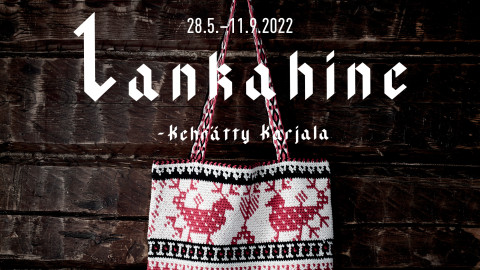 Lankahine-näyttely: karjalan kuviointia modernissa kassissa. Kuva: Sami Repo. Kuva Sami Repo